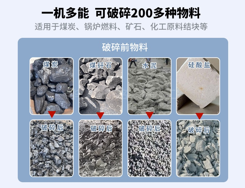 碳板破碎机破碎物料对比 碳板破碎机破碎物料对比