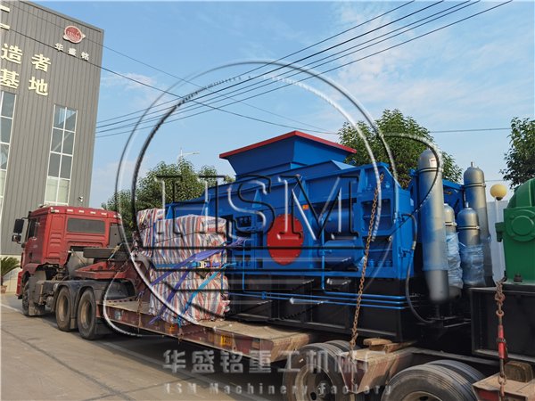 2PG1800x1000型全液压对辊制砂机发往重庆江北区